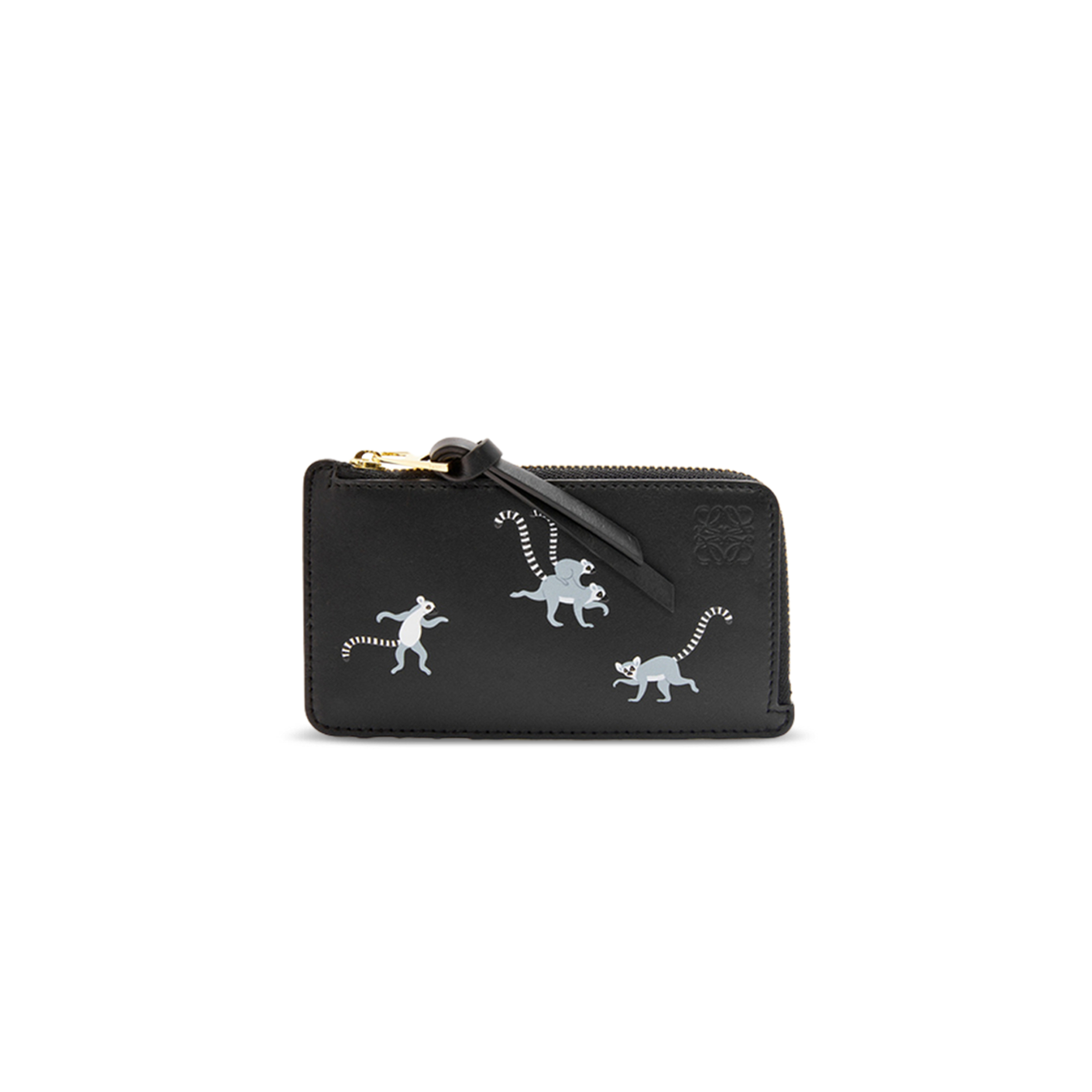 LOEWE LEMUR COIN CARD HOLDER IN SATIN CALFSKIN C643Z40X53 (13*7.5cm)